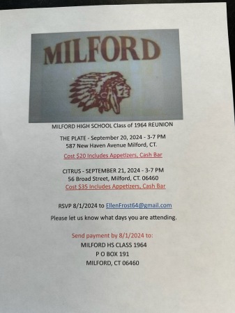 Milford High School Reunion