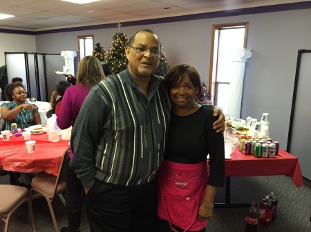 Jeff & wife Delores @ Christmas dinner