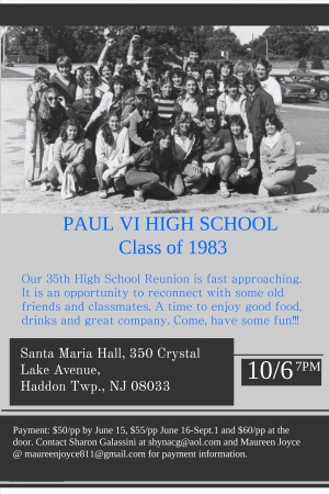 Sharon Galassini's album, Paul VI High School Reunion