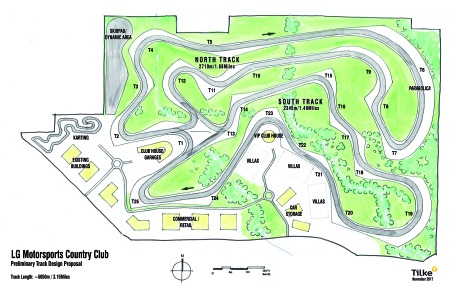 Latest design for proposed LG Race track
