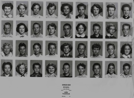 1954 Crozier 8th Grade Mrs. Younker's Class