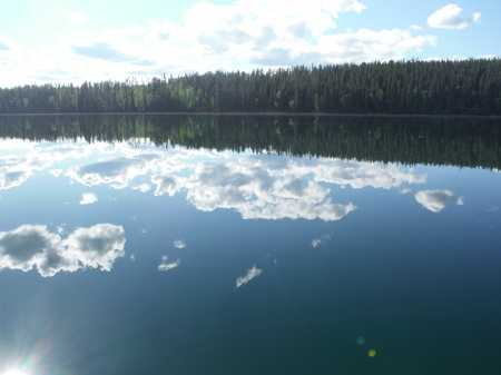 Cloud reflection in the water