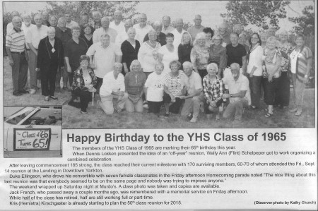 Class of '65 Turn 65 Reunion