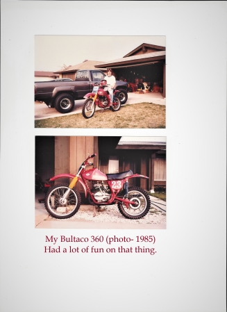 My '85 Toyota 4x4 and my Bultaco 360