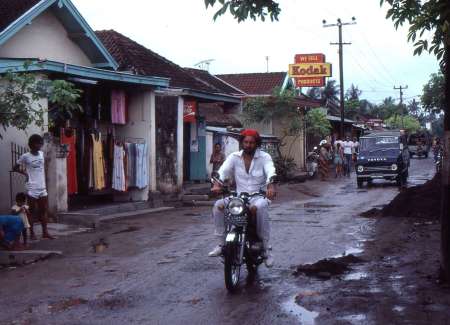Main drag in KUTA Bali, '79