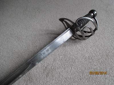 1780's cavalry sword