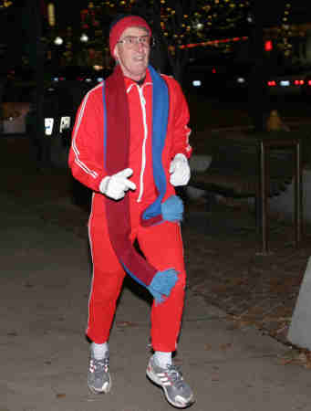 Don running the Jingle Jog