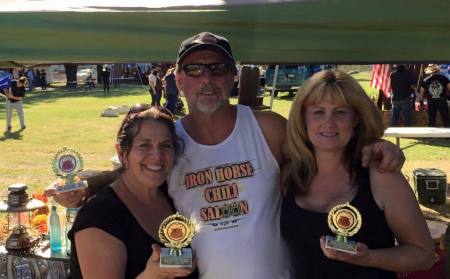 Me, my husband & Laura 1st place chili cookoff