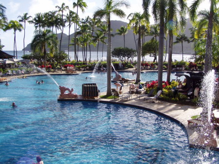 pool at the Mariott