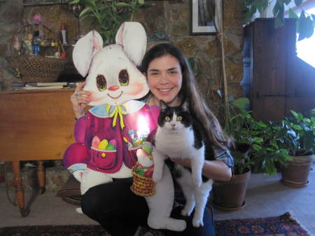 Easter Bunny, my Christa and  Noodle!