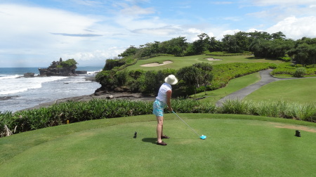 Golfing in Bali