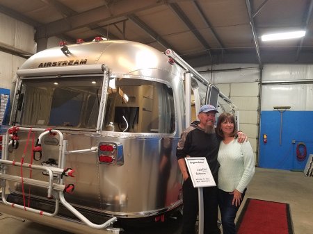 Jon & I getting our Airstream