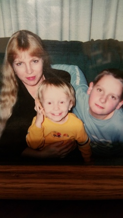 With my son and grandson October 2002
