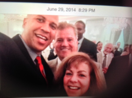 Cory Booker w/me and my wife Jamie