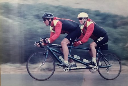 Scott and Sue on tandem