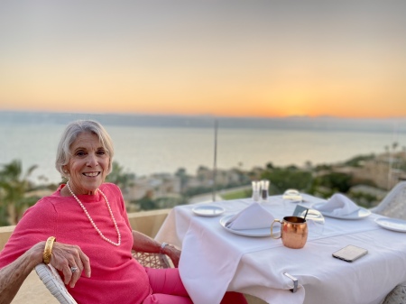 Dinner on the Jordan side of the Dead Sea