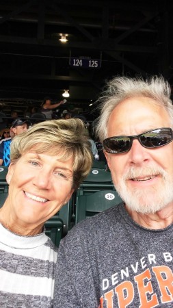 Terri and I at the Rockies Game 