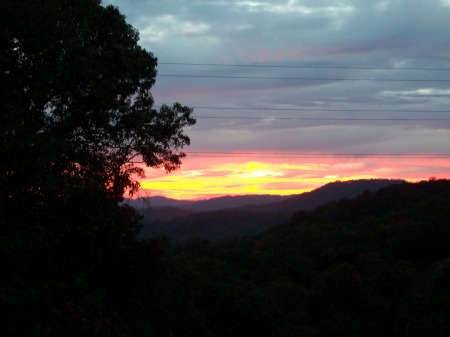 Sunset from my back porch!