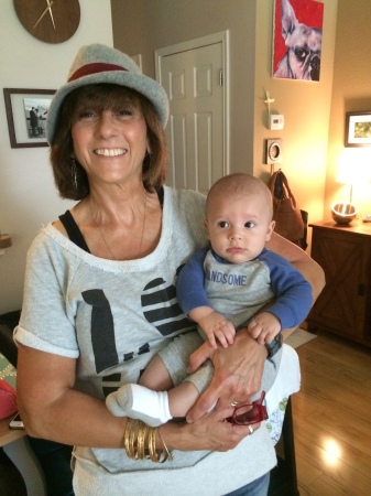 Michele with grandson #3, Oliver