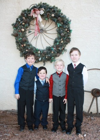 My four young grandsons 10 years ago 