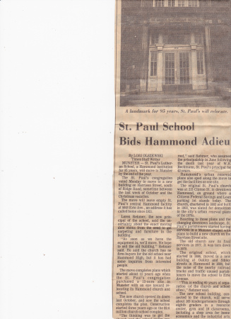 Memories of St. Paul&#39;s in Hammond
