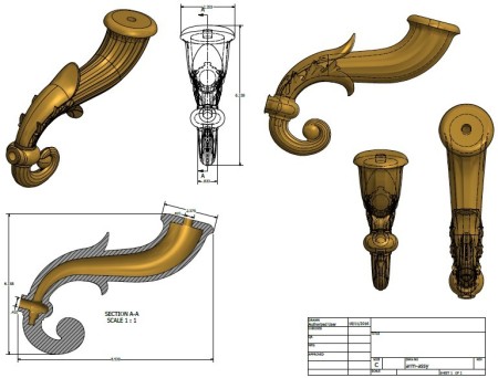 Bronze Arm Casting