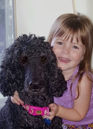 My dog and my granddaughter