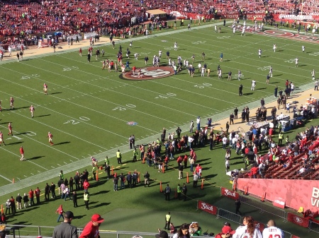 49er game at Candlestick Park