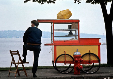 English Bay in another, easier time