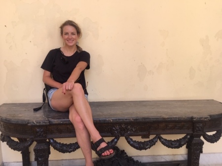 daughter Kate in Cuba