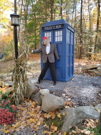 Guess Who? Dr. Who? Scarecrow. Chester, NH.