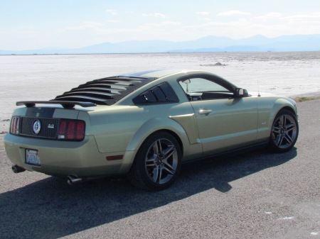 My 2006 Mustang at Bonneville Salt Flats Rear