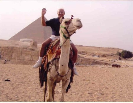 Riding A Camel - Great Pyramid of Egypt