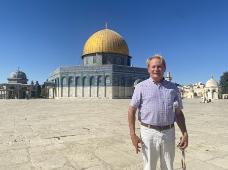 At the Dome of the Rock in Jerusalem 