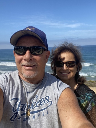 At the beach in Del Mar, CA