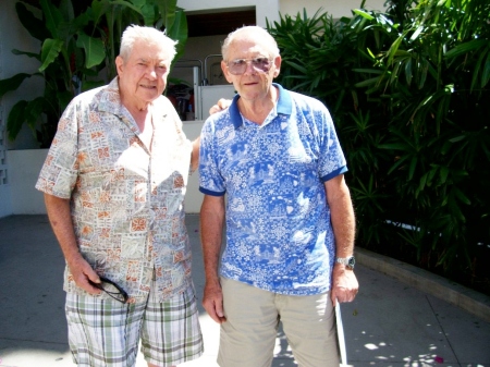 With Cliff Gambs in Honolulu in 2013 after sur