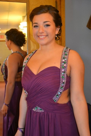 Miss Braelyn at her Senior Prom - NHS