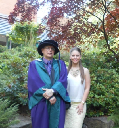 Graduation Day, with daughter Ashley