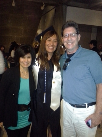 Melissa, Audre and Joe at Audre's graduation.