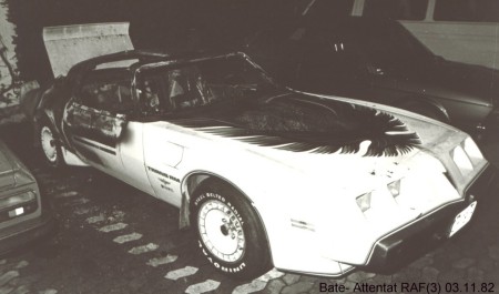 Bombed out car, Wiesbaden, 1983