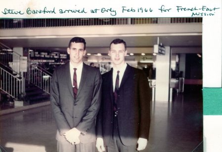 Brothers brief reunion Feb 66, Paris airport