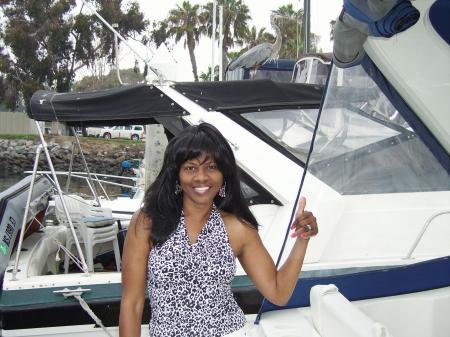 Me, onboard our boat in San Diego, Ca.