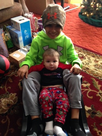 My grandsons Ian and Izak