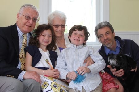 HUSBAND, GRANDCHILDREN AND MIDDLE SON
