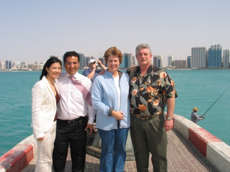 Hayden & Cathie with friends in Dubai  2007