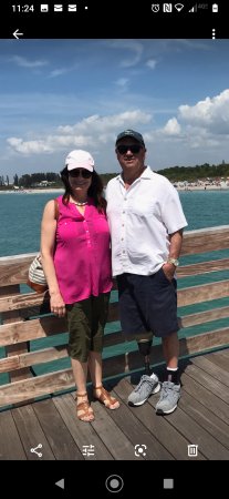 My wife Paula and I at Venice  Florida 2020