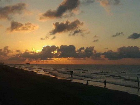 Sunny Beach Galveston sunrise
