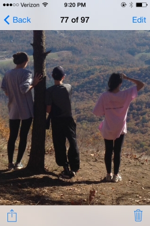 Hiking with my kids