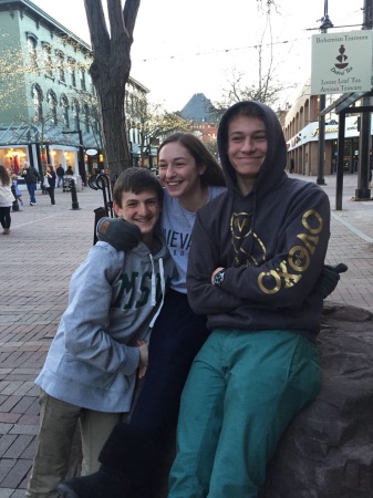 Sam, Aidan, Emma in Vermont