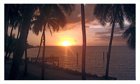 Sunset in Fiji